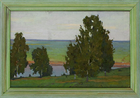 Кузнецов Аркадий Максимович. Летний этюд. Ивановка